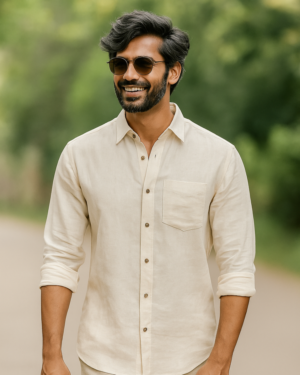Pure Khadi Full Sleeve Shirt | Unbleached Natural Cotton | Handspun & Handwoven