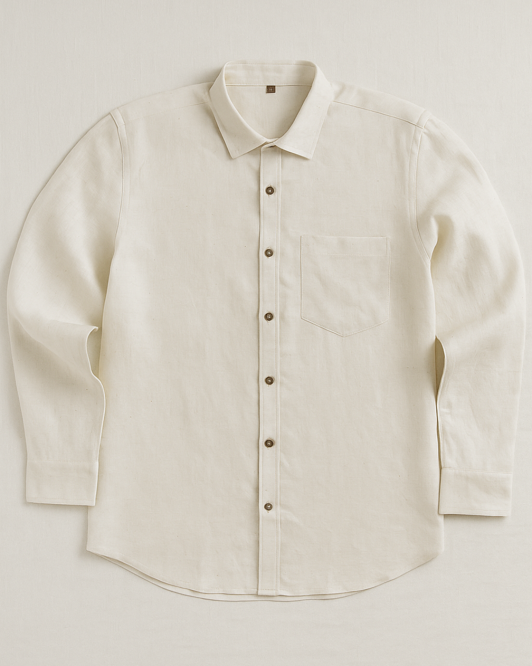 Pure Khadi Full Sleeve Shirt | Unbleached Natural Cotton | Handspun & Handwoven