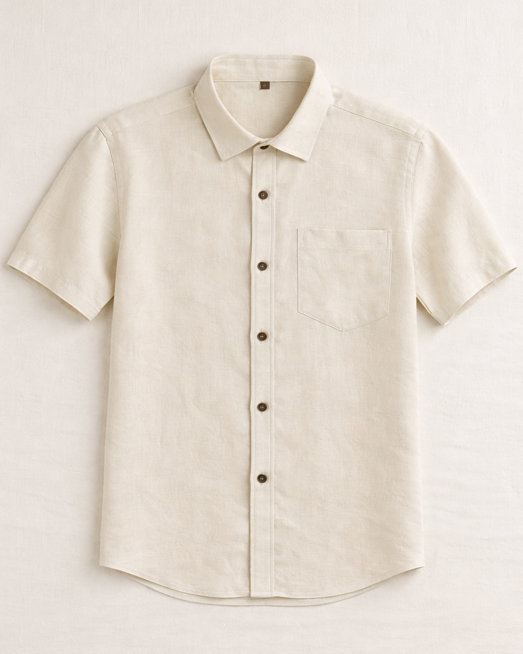 Pure Khadi Half Sleeve Shirt | Unbleached Natural Cotton | Handspun & Handwoven